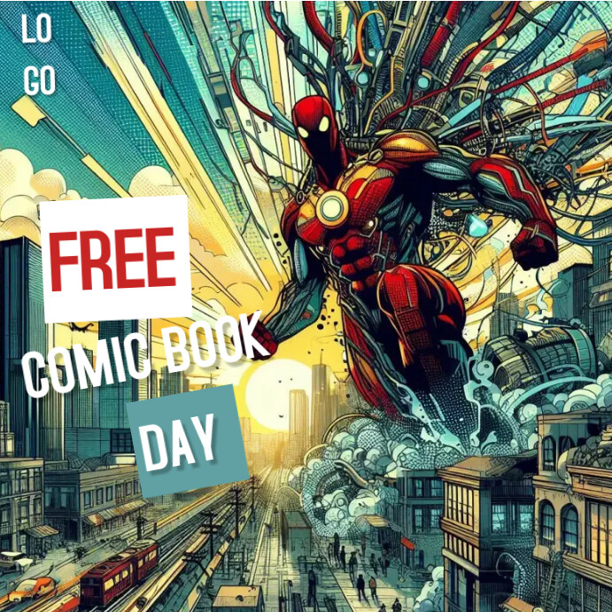 Free comic book day template | PosterMyWall