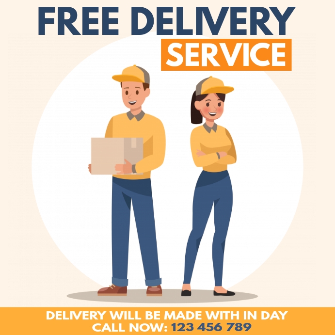 Free Delivery Home Delivery Covid 19 Template Postermywall