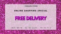 Free Delivery Special Glam Fashion Beauty ad template