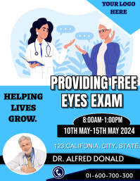 Detailed Free Eye Exam No Insurance Scene Concept Detailed Free Eye Exam No Insurance Scene Concept