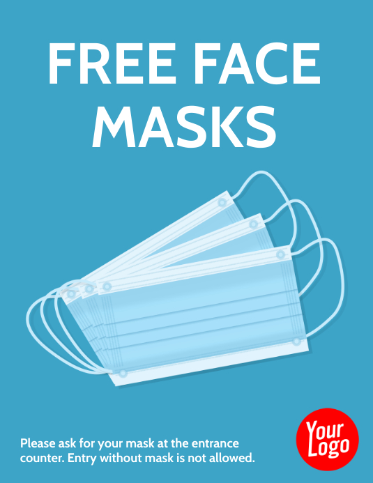 Free face Masks store sign poster flyer Template | PosterMyWall
