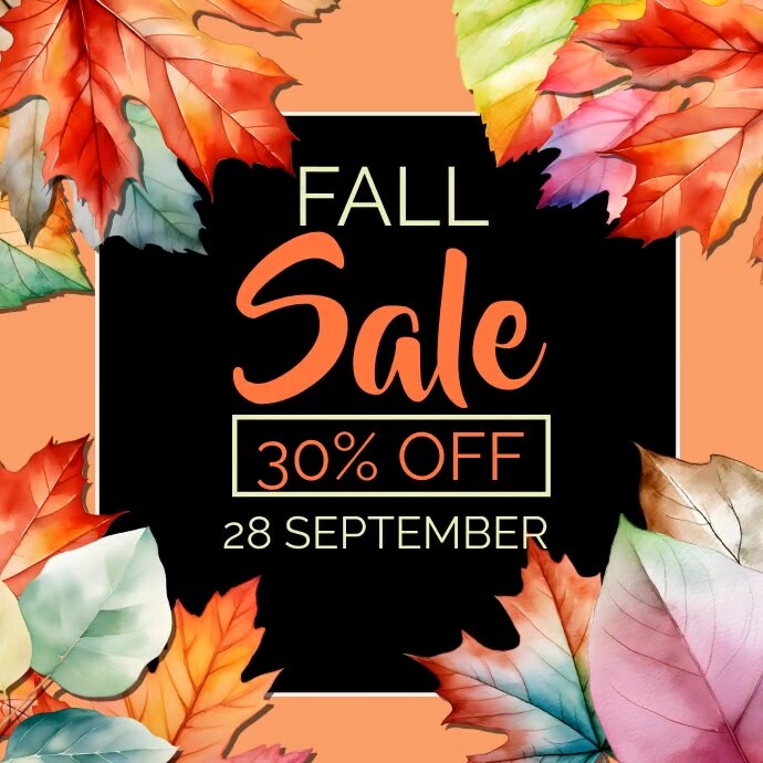 Fall Sale Script Free Fall Sale Animated Template | PosterMyWall