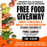 Free Food Giveaway Template Instagram Post