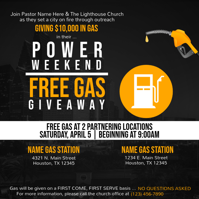 Copy of Free Gas Giveaway | PosterMyWall