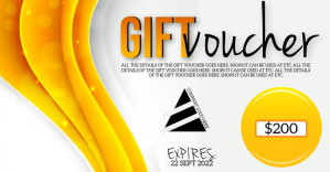 Белый Gift Voucher Facebook Shared Image Template
