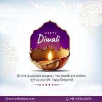 Free Happy Diwali Poster Design Templates Wpis na Instagrama