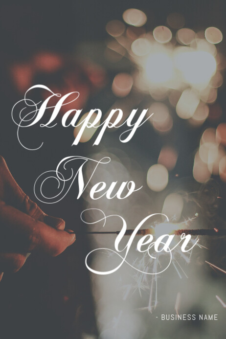 Kostenlose Frohes Neues Jahr Flyer Vorlage Vorlage Postermywall