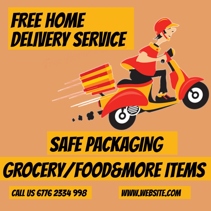 Home Delivery Posts Free home delivery,home delivery Template | PosterMyWall