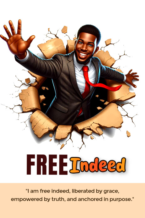 Free indeed Poster template