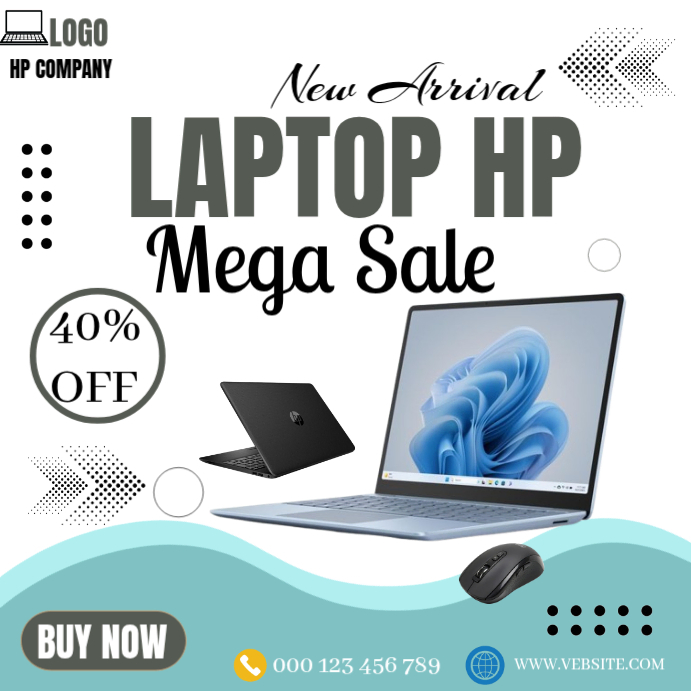 Free Instagram Post Design Template for Laptop Offer Sale | PosterMyWall