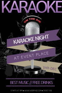 free karaoke flyer template cd0c75abf733355d702556dd3482ce68