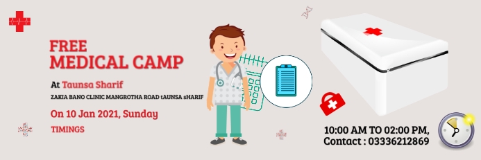 Free Medical Camp Banner Template | PosterMyWall
