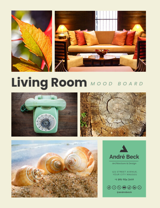Free Mood Board Template Printable Design | PosterMyWall Free Mood Board Template Printable Design | PosterMyWall