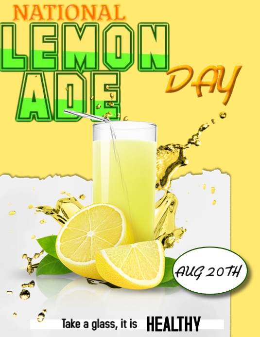 Free National lemonade day template PosterMyWall