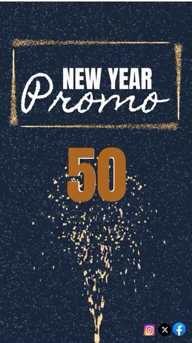 free new year promo video design -2024 sales Template | PosterMyWall