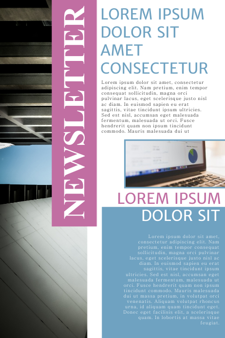 Newsletter Poster Examples Free Newsletter Template | PosterMyWall
