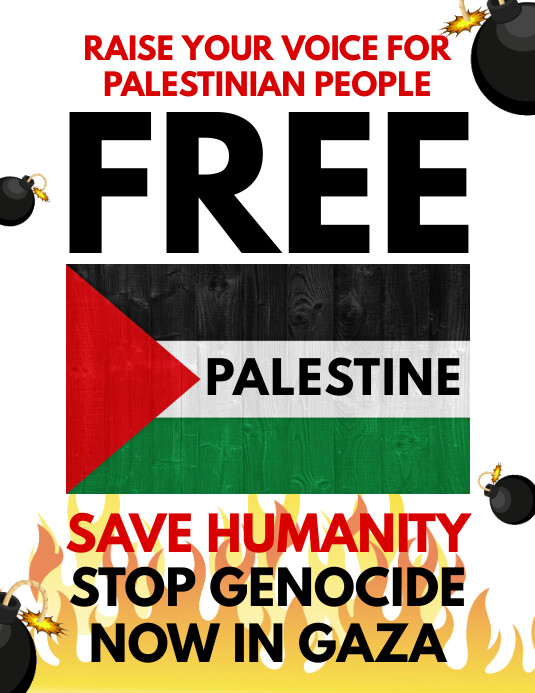 Free Palestine Flyer Template PosterMyWall Free Palestine Flyer Template PosterMyWall