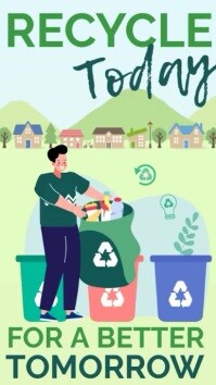Free Please Recycle Animated template Indaba yaku-Instagram