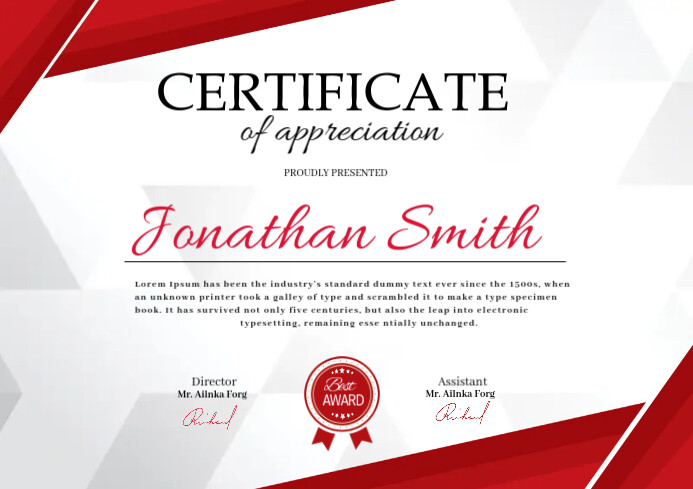 Free Printable Certificate Template | PosterMyWall