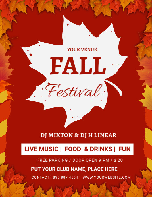 free printable fall festival flyer templates PosterMyWall free printable fall festival flyer templates PosterMyWall