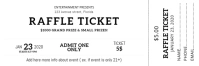 Free Printable Raffle Ticket Design Template