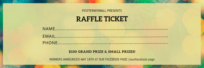 Free Printable Blank Raffle Ticket Template