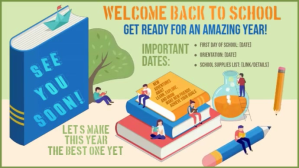 Free School Rules Video 16:9 template design Pantalla Digital (16:9)