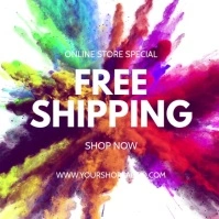 Free Shipping Special Promotion Online Shop Carré (1:1) template