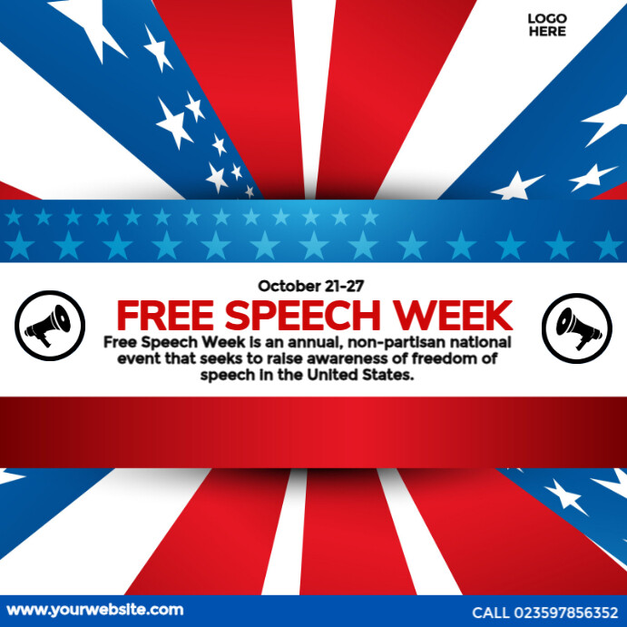Copy of Free Speech Week | PosterMyWall