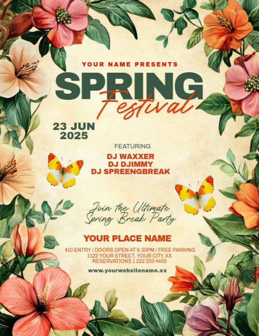Free Spring Event Flyer Template | PosterMyWall