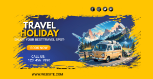 Free Travel Agency Travel Banner Teamplete Facebook-Anzeige template
