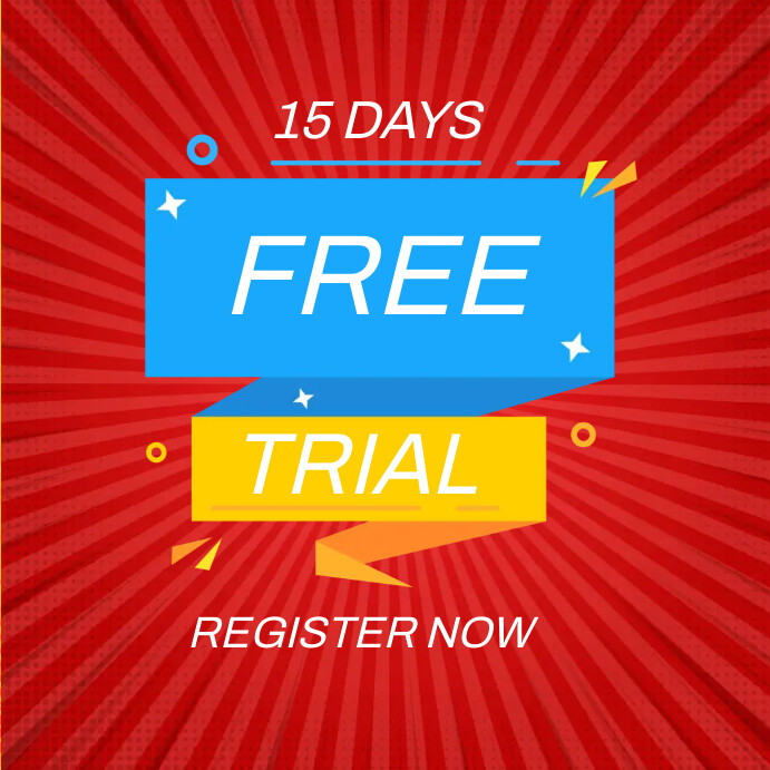 Free Trail Example FREE TRIAL Template | PosterMyWall