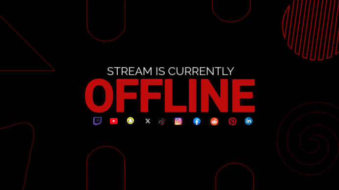 Streamer Offline Copia de Free Twitch Offline Banner Templates | PosterMyWall