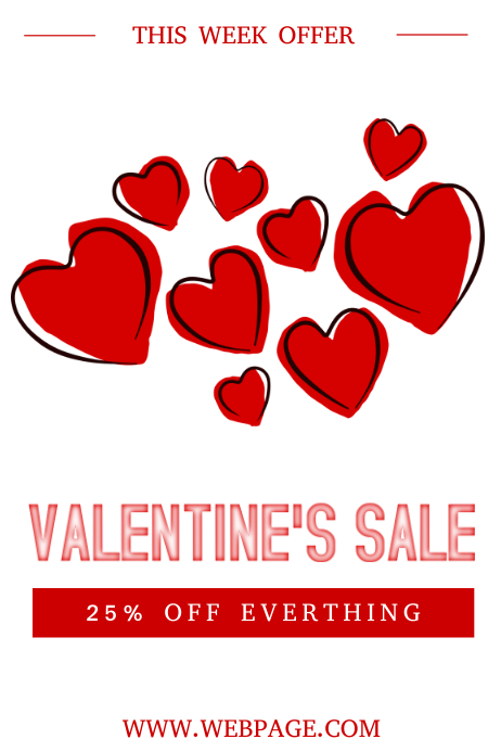 Free Valentine S Day Sale Flyer Template Postermywall