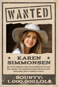 Wanted Sign Post Wanted Person Poster Template | PosterMyWall