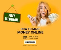 Free Webinar Rectángulo Mediano template