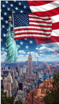 Freedom across the nation Business Card template