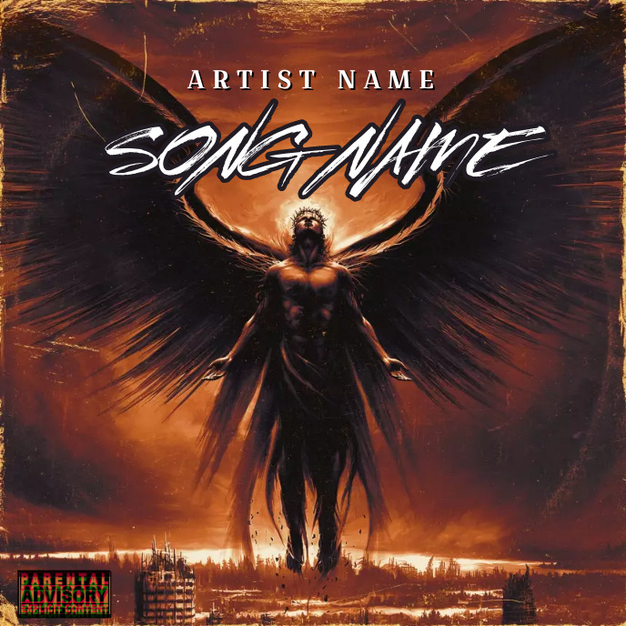 freedom Album  Cover music  art mixtape rap template