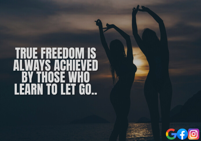 FREEDOM AND ACHIEVED QUOTE TEMPLATE A4