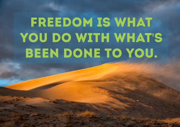 FREEDOM AND DONE QUOTE TEMPLATE A6