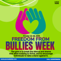 Freedom From Bullies Week Wpis na Instagrama template
