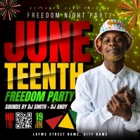 Freedom Party Juneteenth Instagram Post template