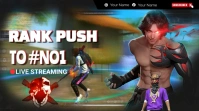 FreeFire Rank Push Youtube Thumbnail template