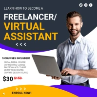 Freelancer Ads Square (1:1) template