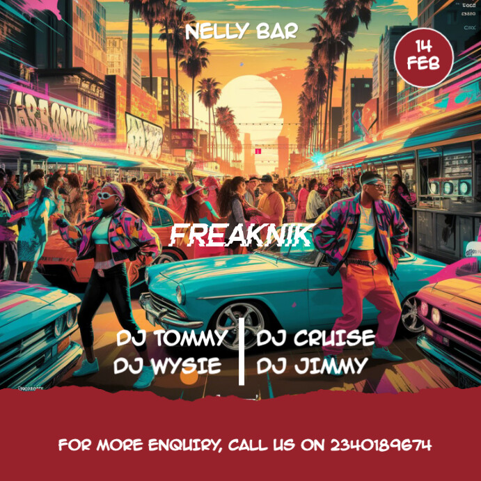 FREENIK POSTER โพสต์บน Instagram template