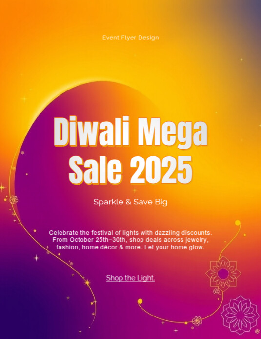 Freestyle Freeform Diwali Sale Spectacle Flyer Template | PosterMyWall