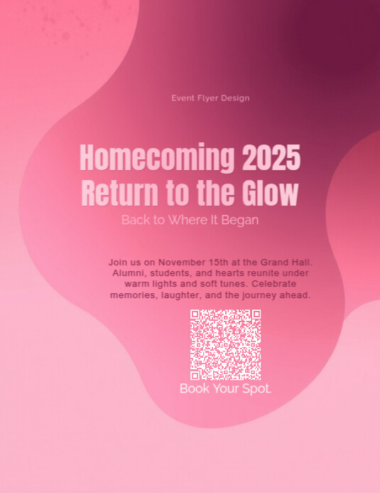 Freestyle Freeform Homecoming Glow Flyer Template | PosterMyWall