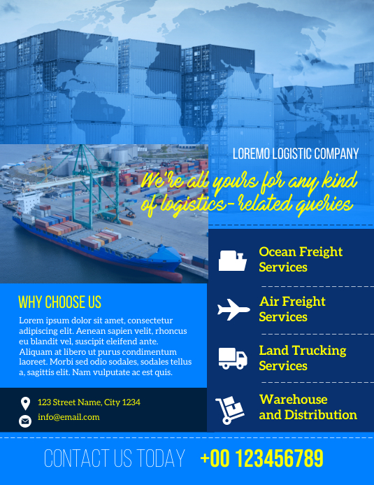 freight forwarding service Template | PosterMyWall