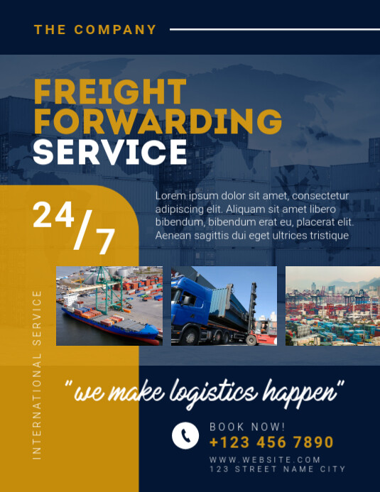 freight forwarding service Template | PosterMyWall