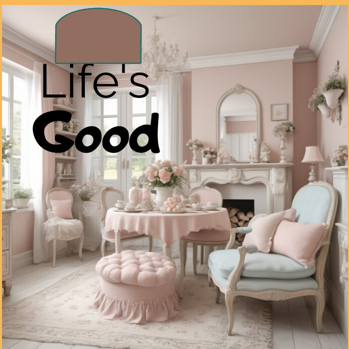 French Provincial Cottage Interior Publicação no Instagram template